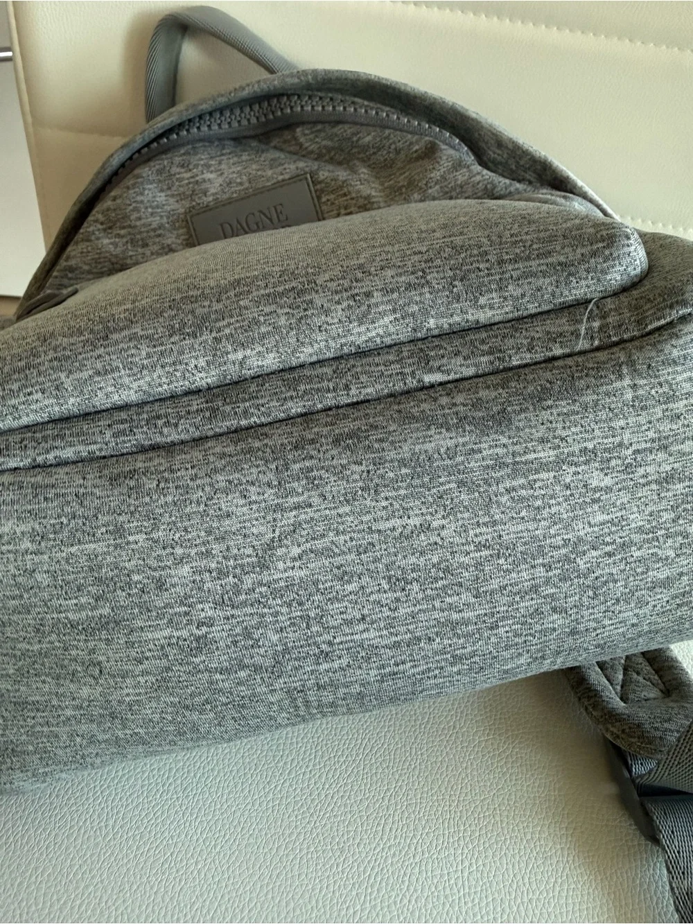 Dagne Dover Heathered Gray Small Backpack Neoprene